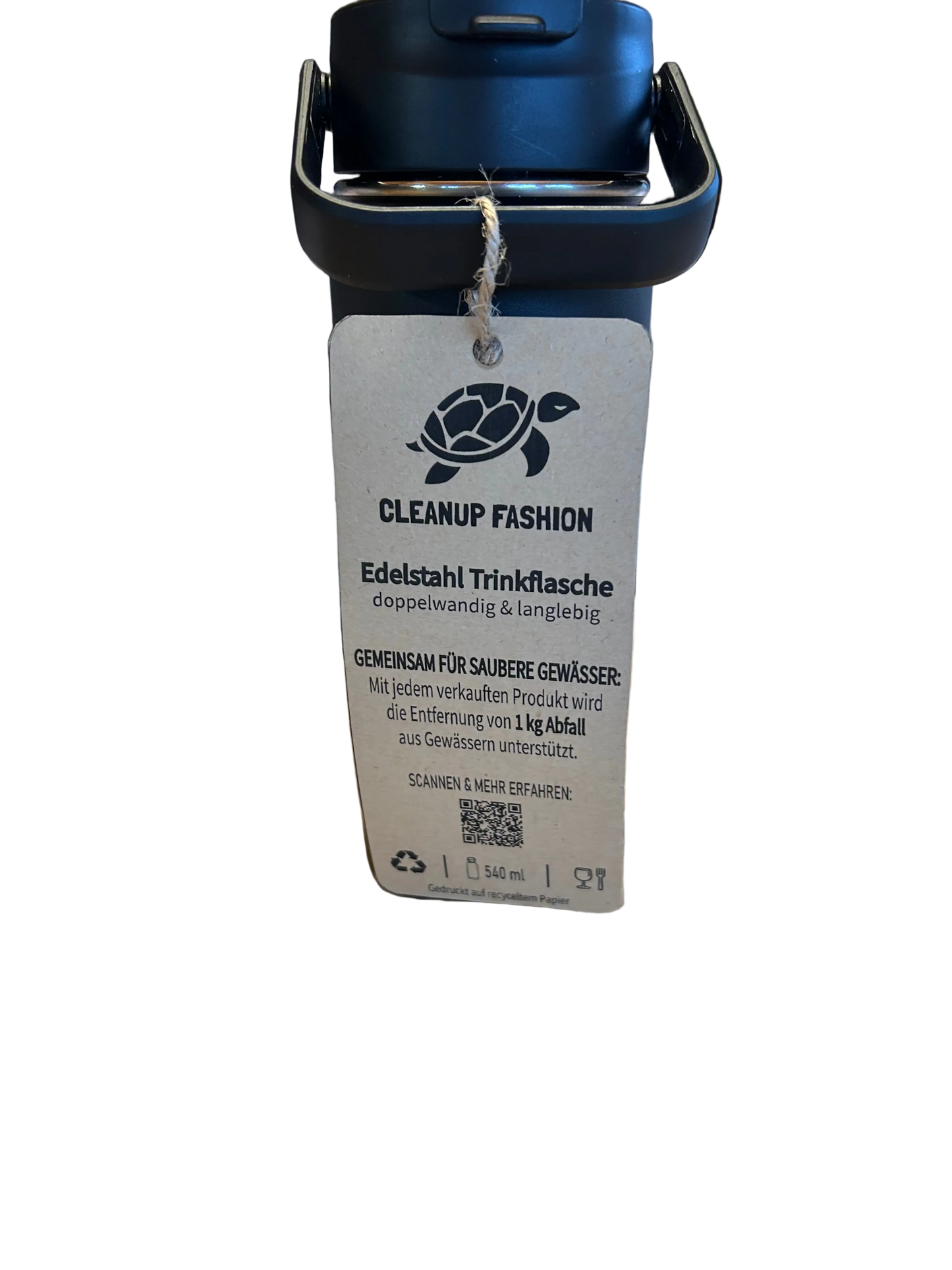 Impact Bottle Active 2 in 1 Cap Black