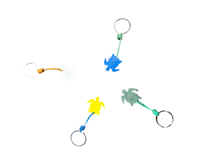 Turtle Key chains– Made from Ocean Waste