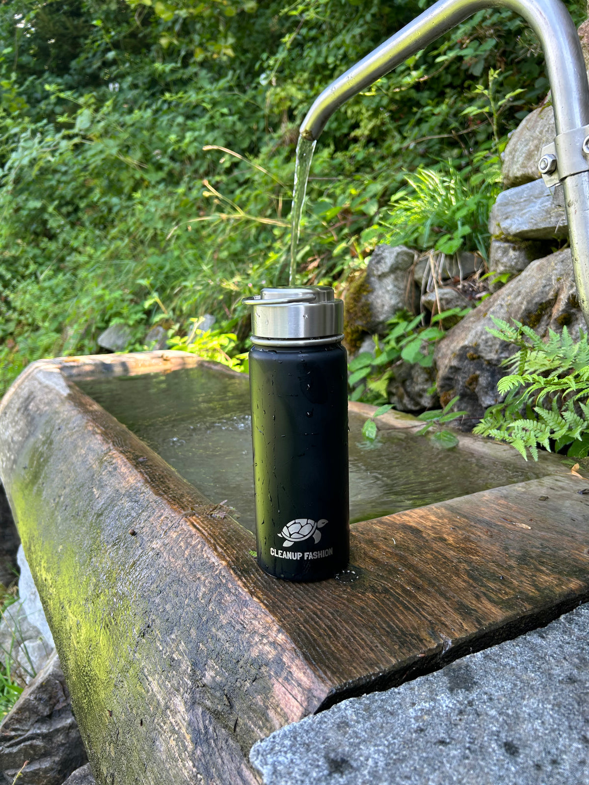 Cleanup Fashion Bottle Steel Cap Black