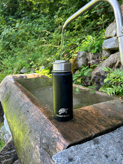 Cleanup Fashion Bottle Steel Cap Black