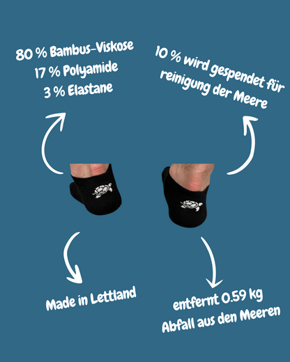 Unisex Short Socks Black