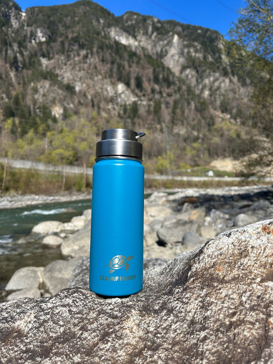 Impact Bottle Steel Cap Blue