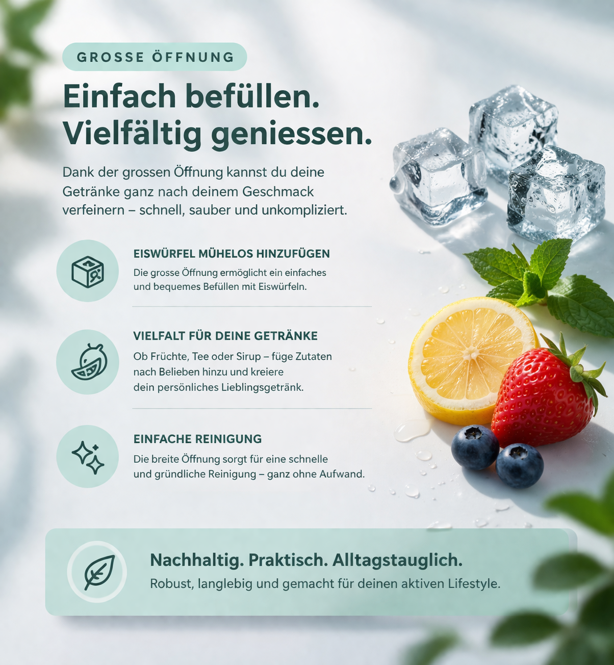 Impact Bottle Steel Cap Mint