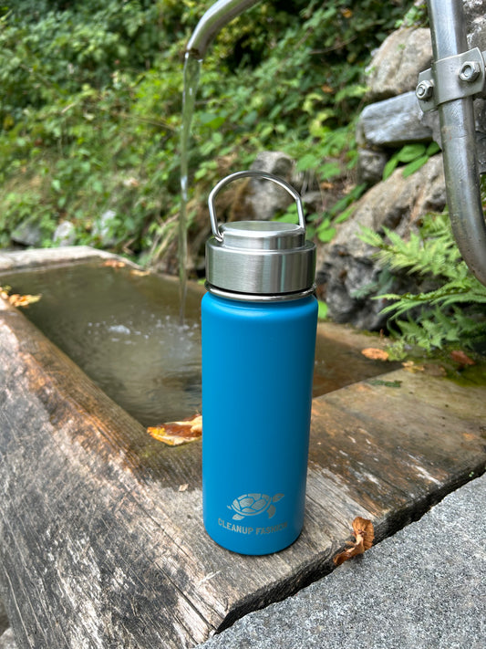 Cleanup Fashion Bottle Steel Cap Blue