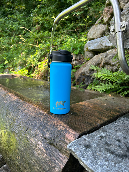 Cleanup Fashion Bottle Active 2 in 1 Cap Blue