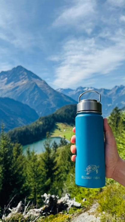 Cleanup Fashion Bottle Steel Cap Blue